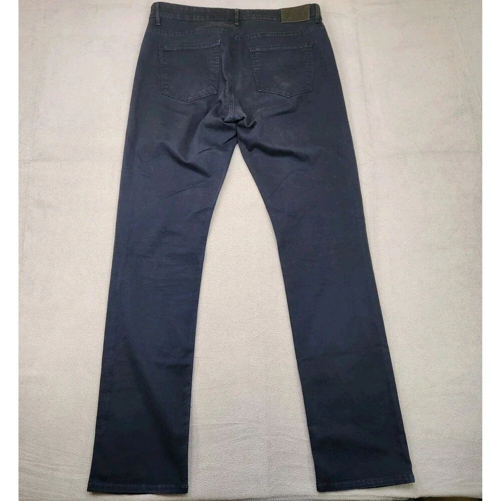 Paige‎ Normandie Pants Men's 33x34 Blue Slim Straight Stretch USA 5-Pocket